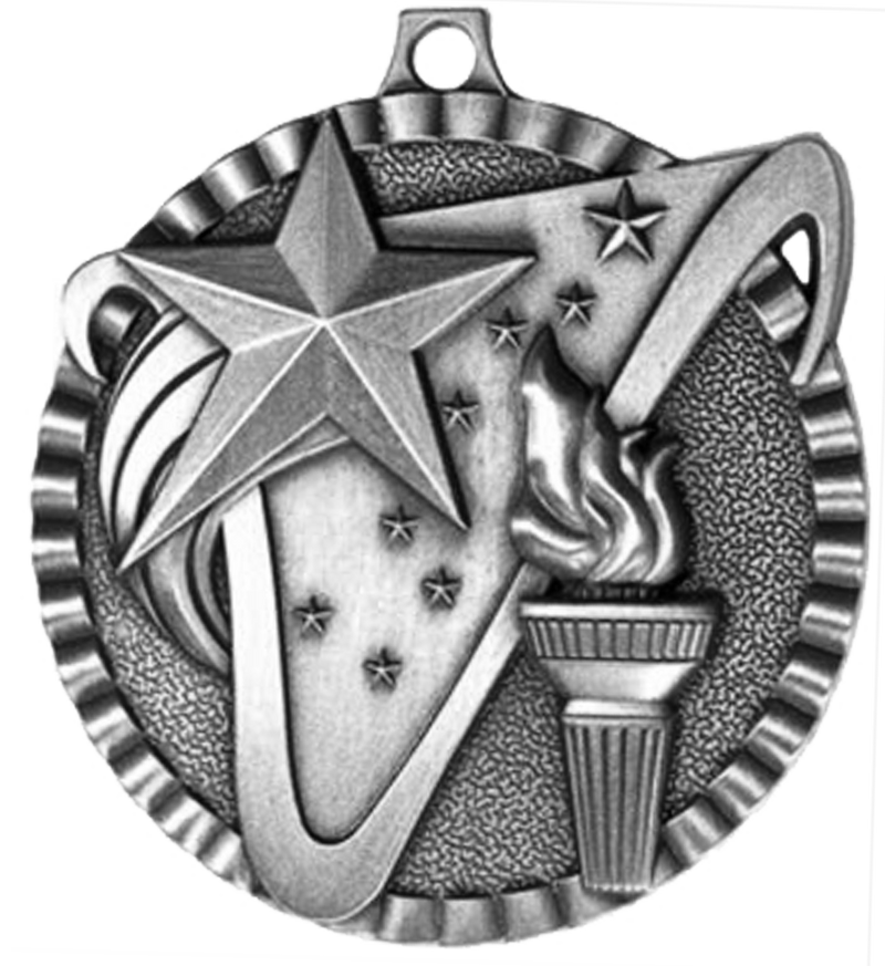 Silver Victory Scene Torch Medal