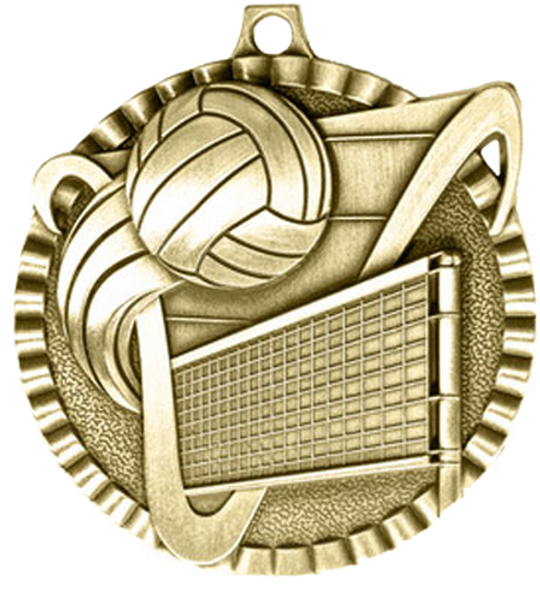Victory Scene Volleyball Medal