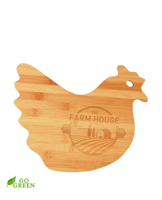 Chicken-Shaped Personalized Cutting Board