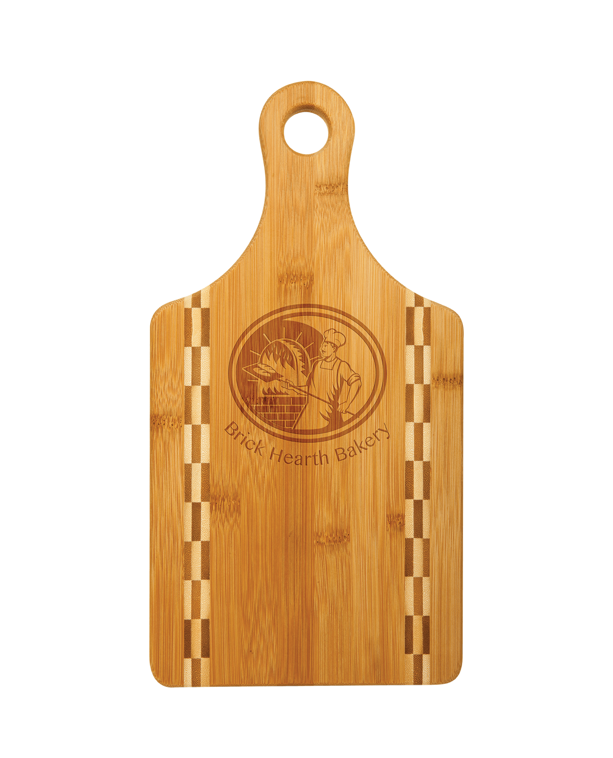 Custom Cutting Board Paddle with Butcher Block