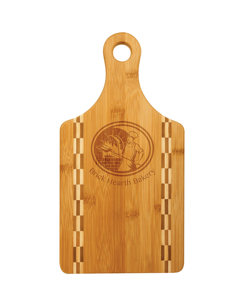 Bamboo Cutting Board Paddle with Butcher Block
