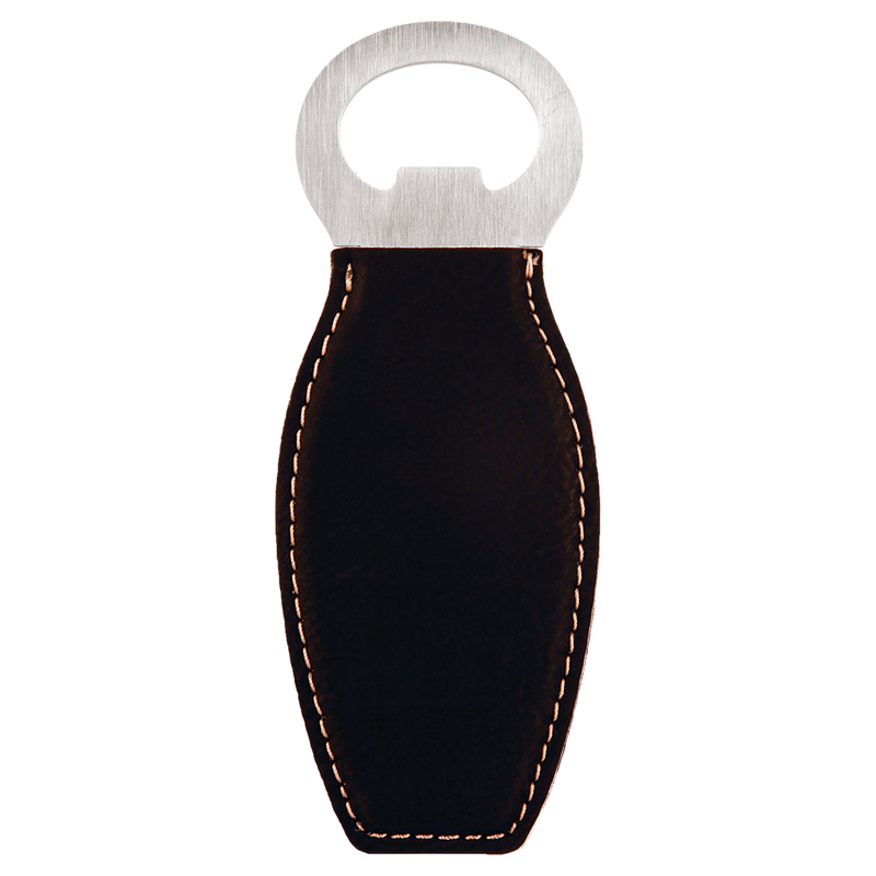 Black and Gold Personalized Magnetic Bottle Opener