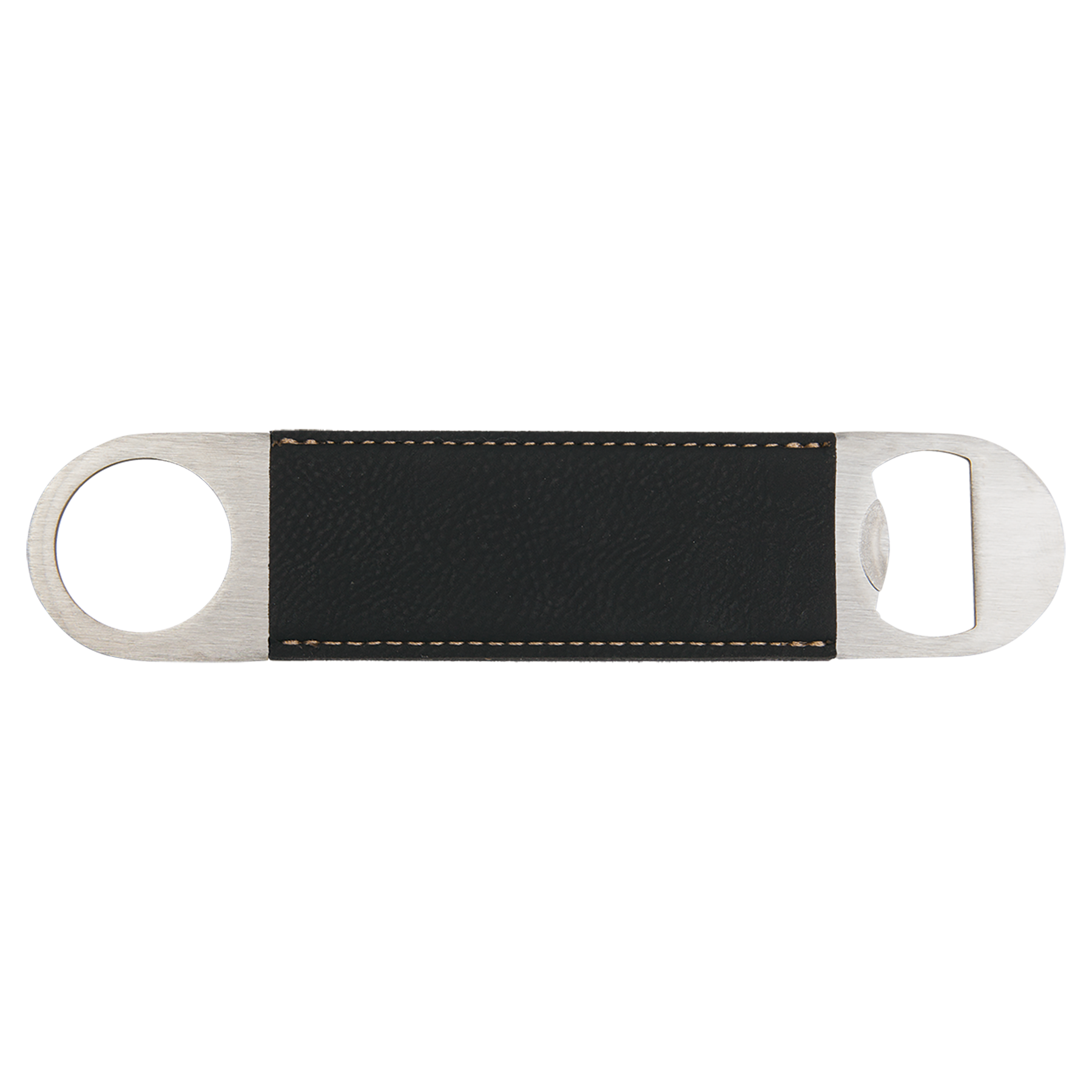 Black and Gold Personalized Flat Bottle Opener