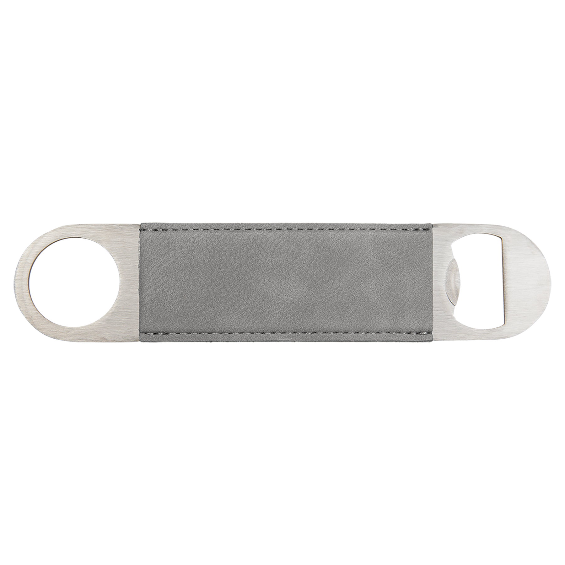 Gray Personalized Flat Bottle Opener