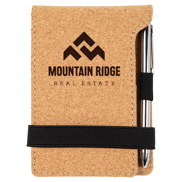 Cork Mini Notepad with Pen