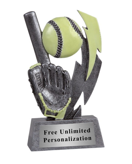 Glow In The Dark Softball Trophy