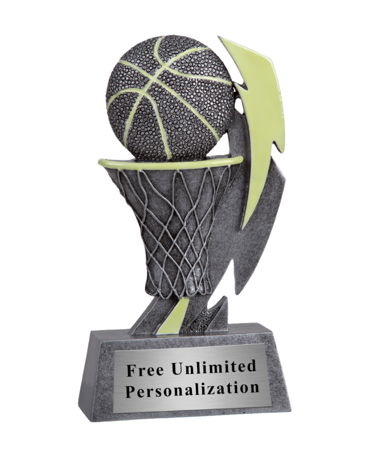 Glow In The Dark Basketball Trophy