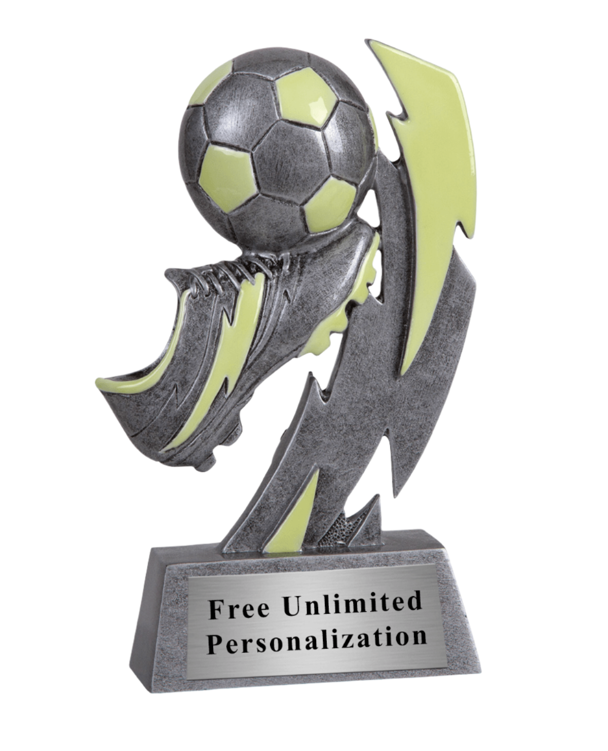 Glow In The Dark Soccer Trophy