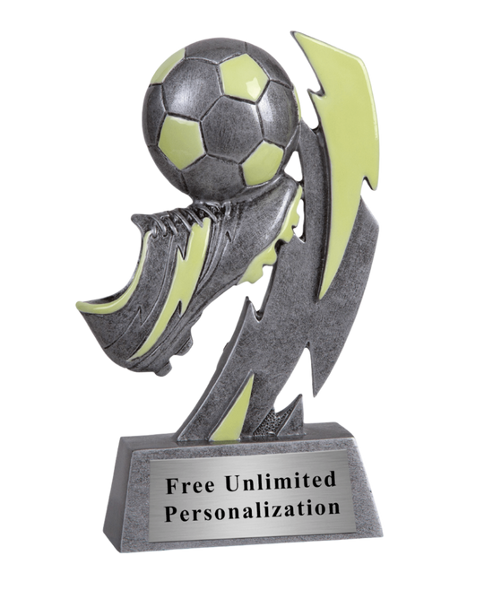Glow In The Dark Soccer Trophy