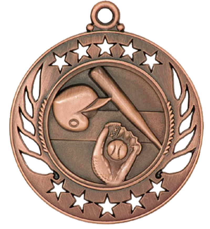 Bronze Galaxy Baseball Medal