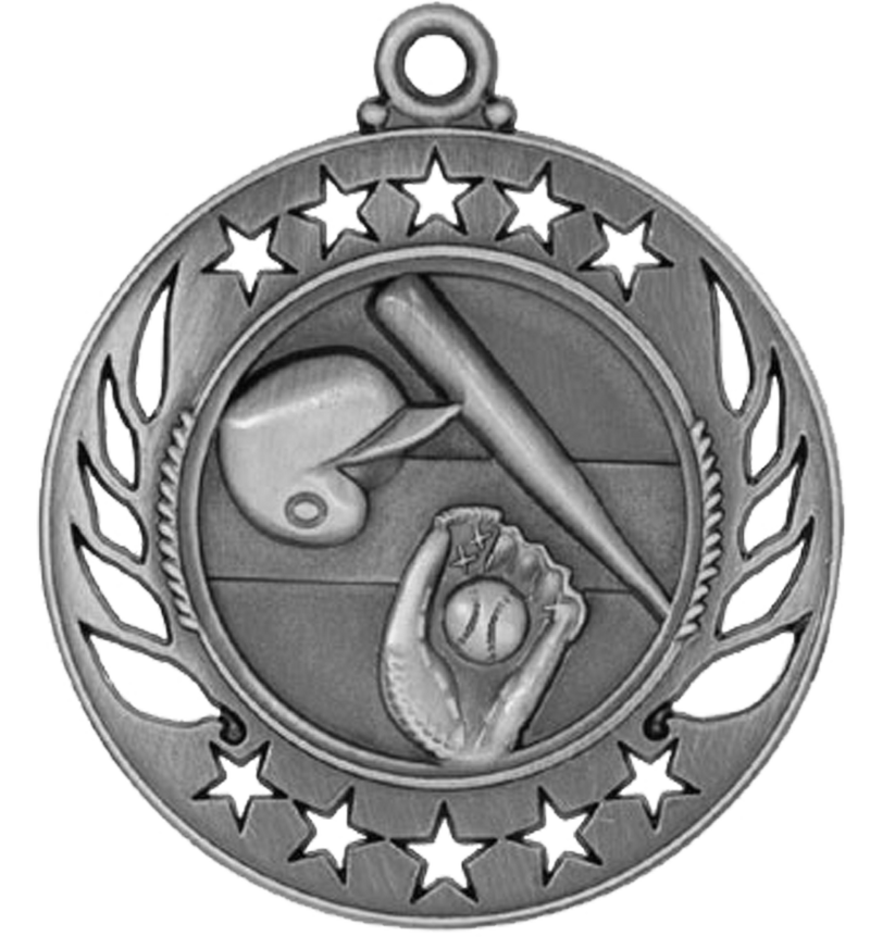 Silver Galaxy Baseball Medal