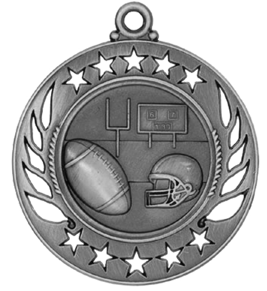 Silver Galaxy Football Medal