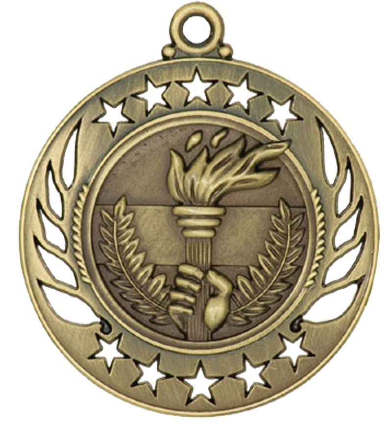 Gold Galaxy Torch Medal