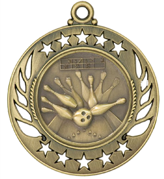 Galaxy Bowling Medal
