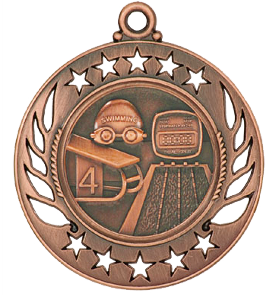 Bronze Galaxy Swimming Medal