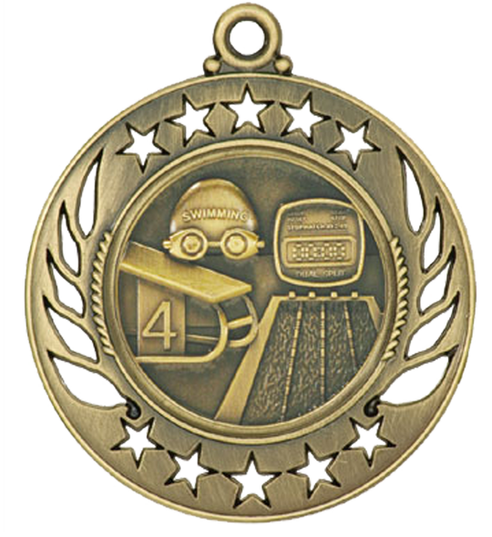 Galaxy Swimming Medal