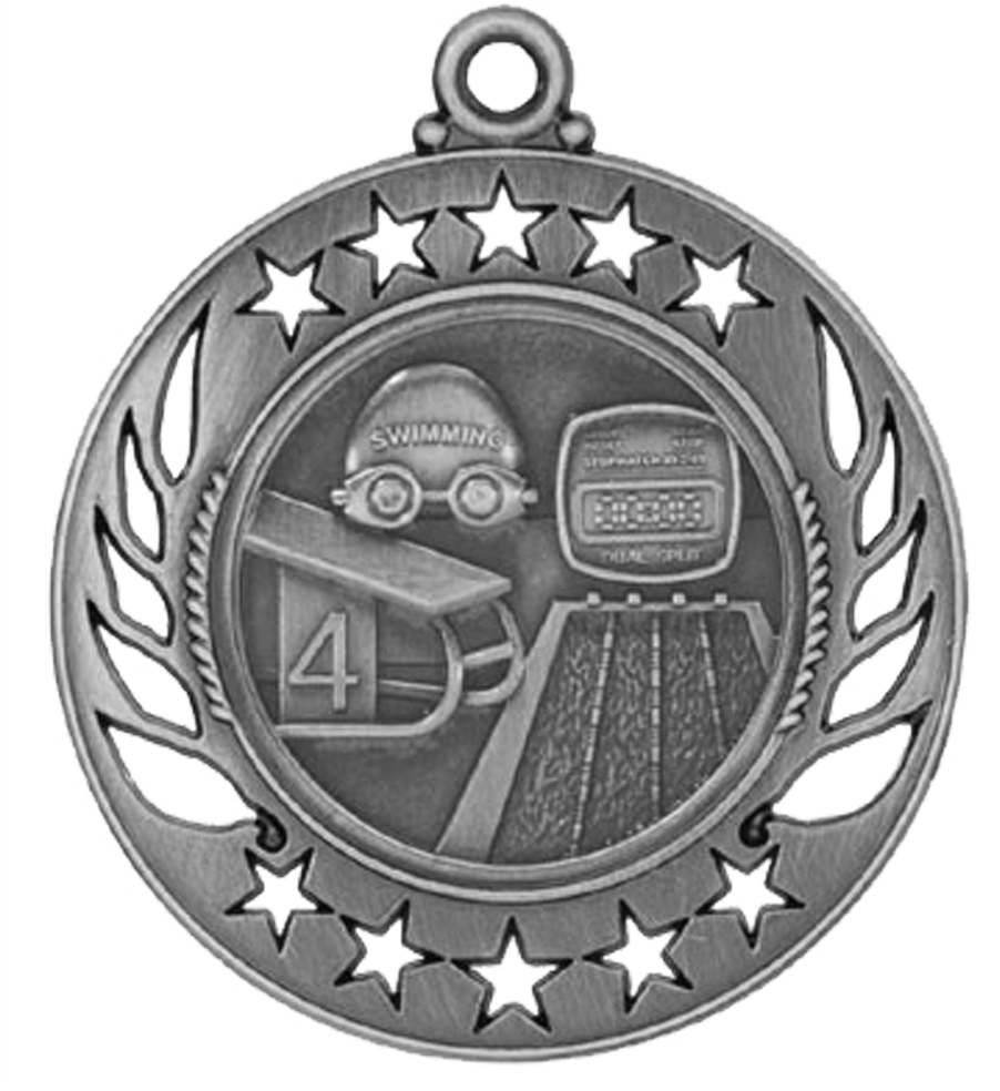 Silver Galaxy Swimming Medal