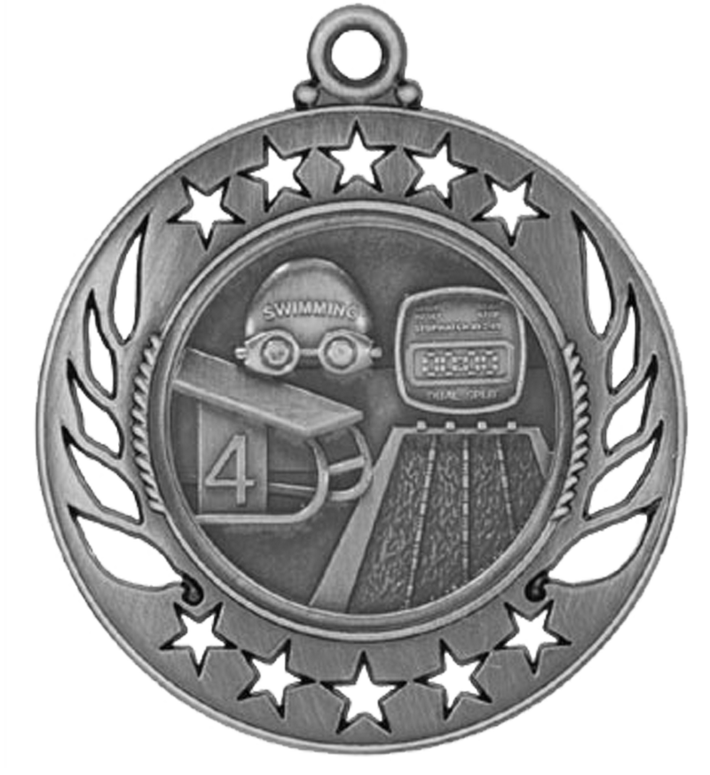 Silver Galaxy Swimming Medal