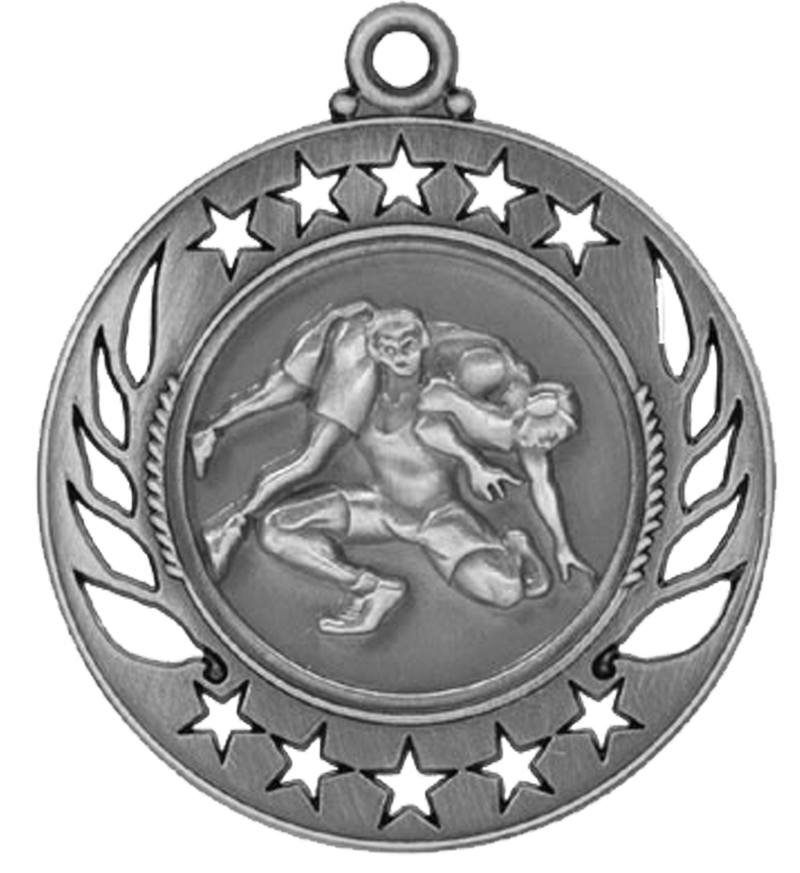 Silver Galaxy Wrestling Medal