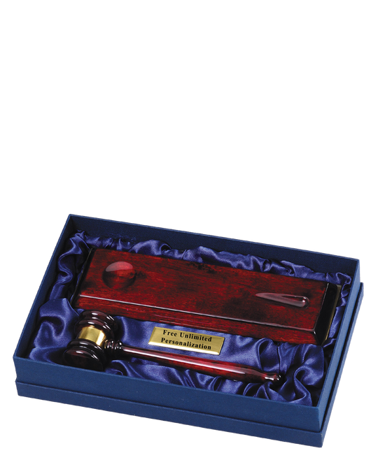 Gavel Set-Rosewood Piano Finish