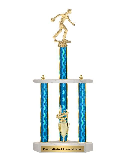 Giant Three Post Trophy Bowling
