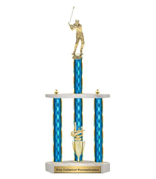 Giant Three Post Trophy Golf