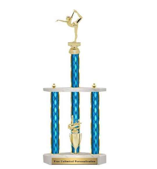 Giant Three Post Trophy Gymnastics