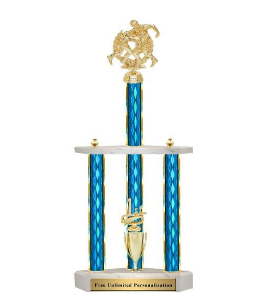 Giant Three Post Trophy Wrestling