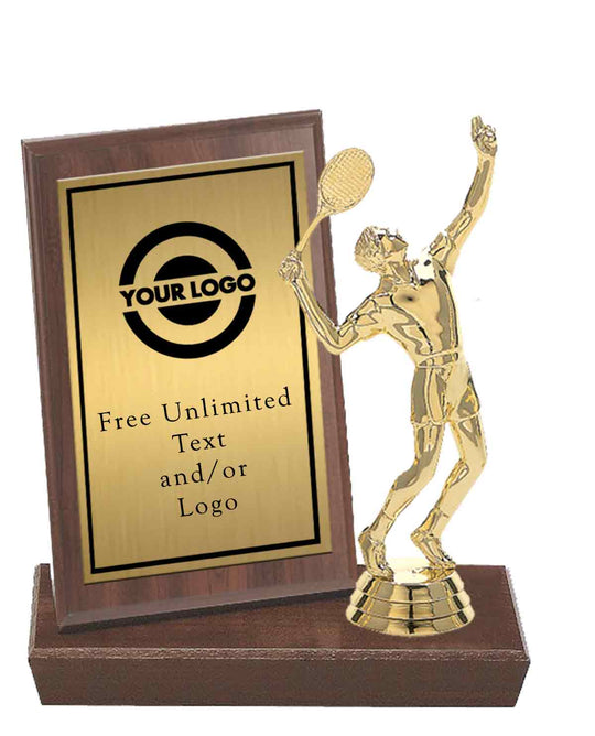 MVP Plaque with Tennis Figure