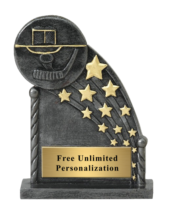 Gold Shooting Stars Hockey Trophy