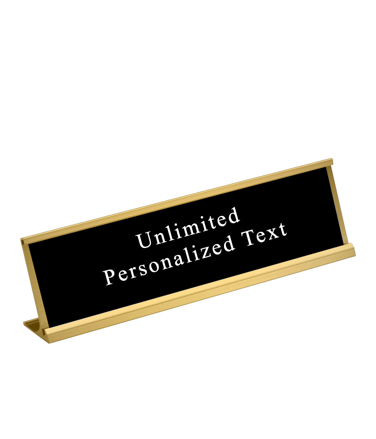 Gold Desk Name Plate Holder