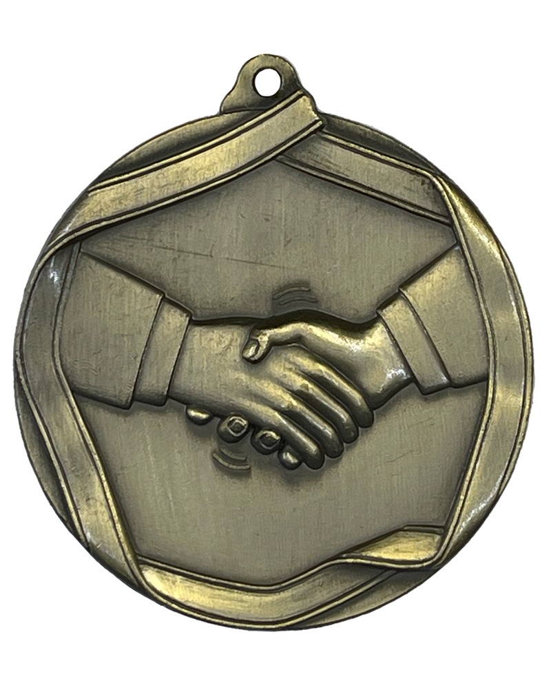 Gold Handshake Medal