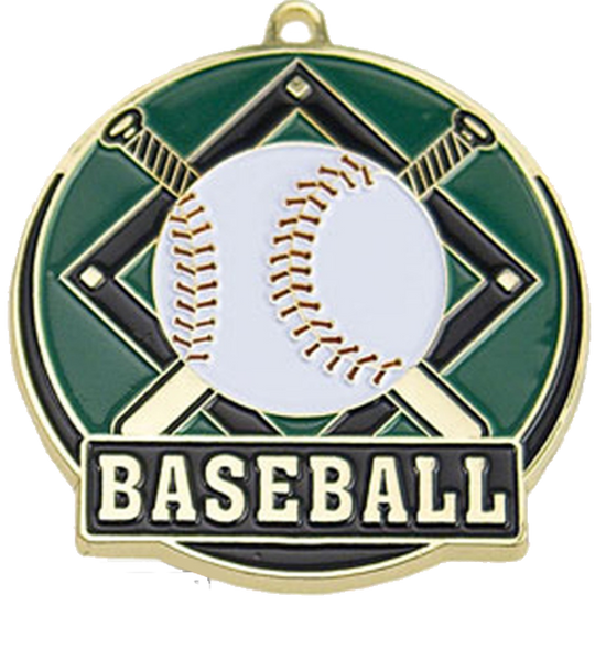 Color Fill Baseball Medal