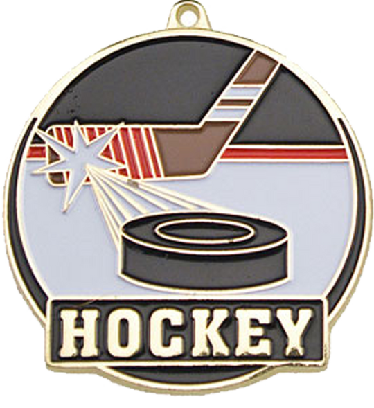 Color Fill Hockey Medal
