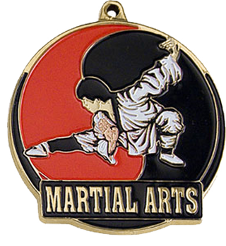 Color Fill Martial Arts Medal
