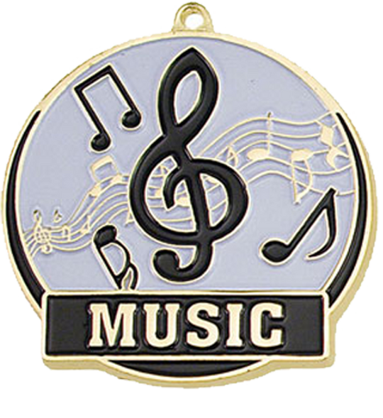 Color Fill Music Medal
