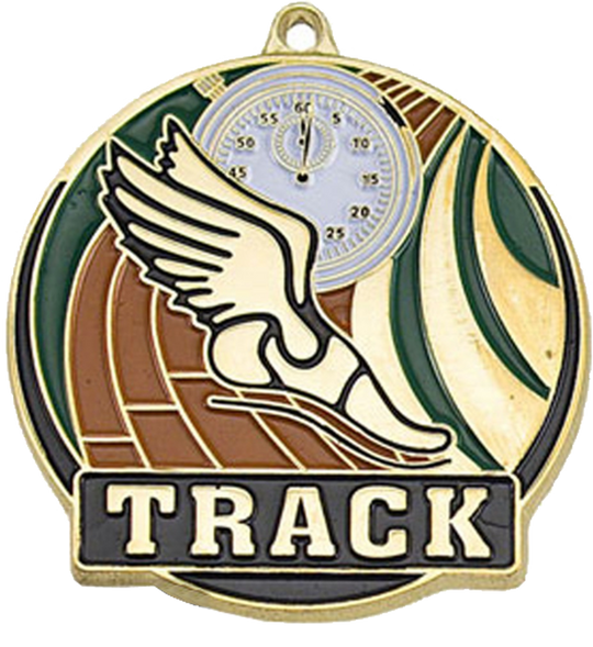 Color Fill Track Medal