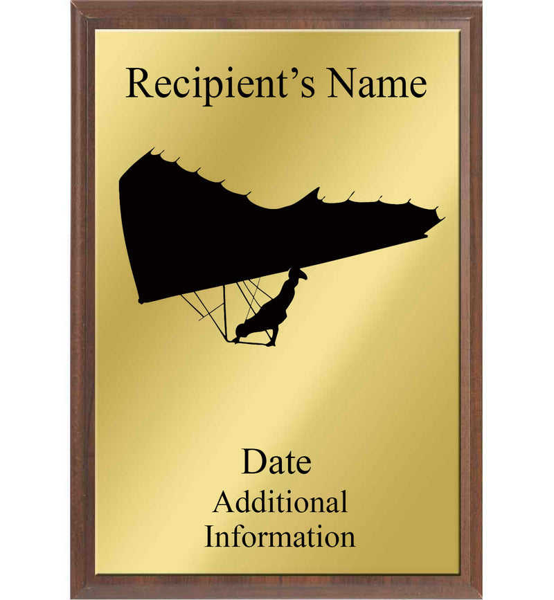 Hang Gliding Silhouette Plaque