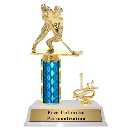 Hockey Column Trophy With Trim