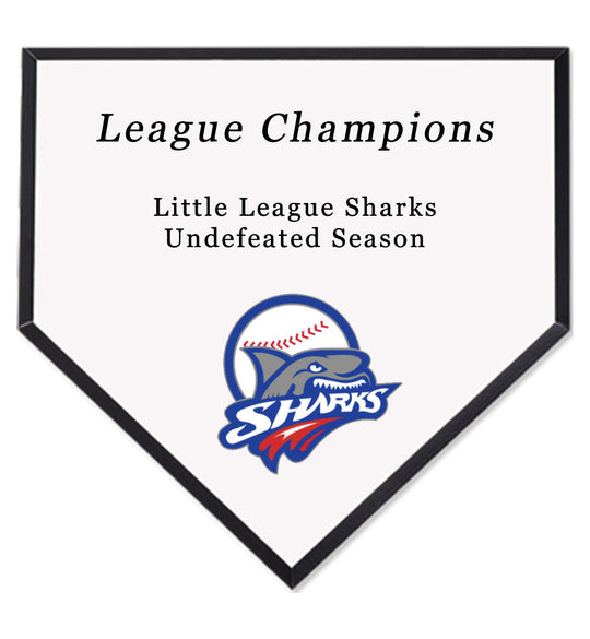 Color Printed Home Plate Plaque