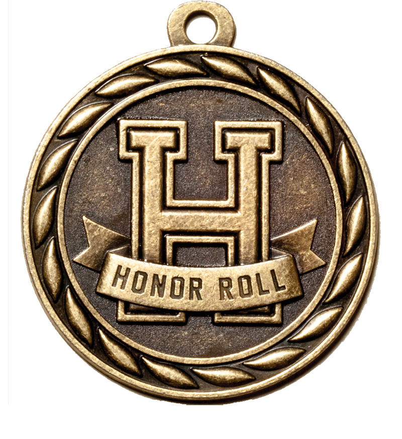 Gold Scholastic Honor Roll Medal