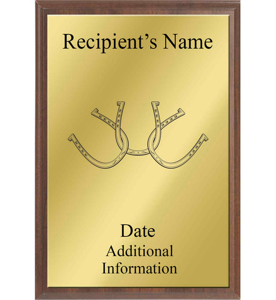 Horseshoe Silhouette Plaque