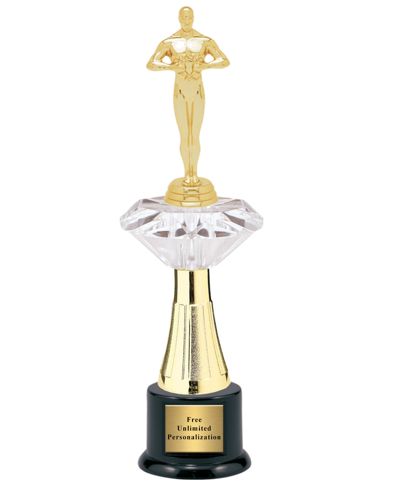 Large Clear Jewel Riser Trophy