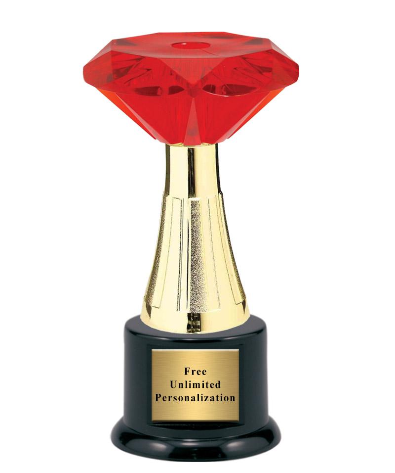 Jewel Riser Tennis Trophy - Large