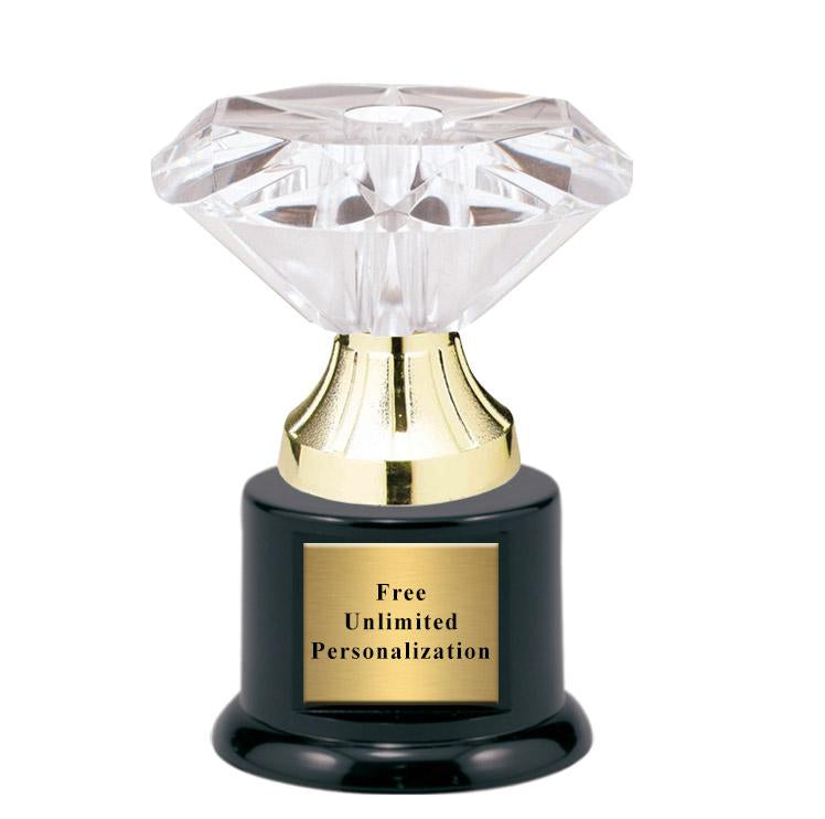 Jewel Riser Volleyball Trophy - Small