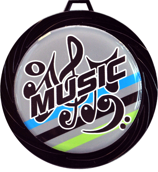 Black Lazer Music Medal