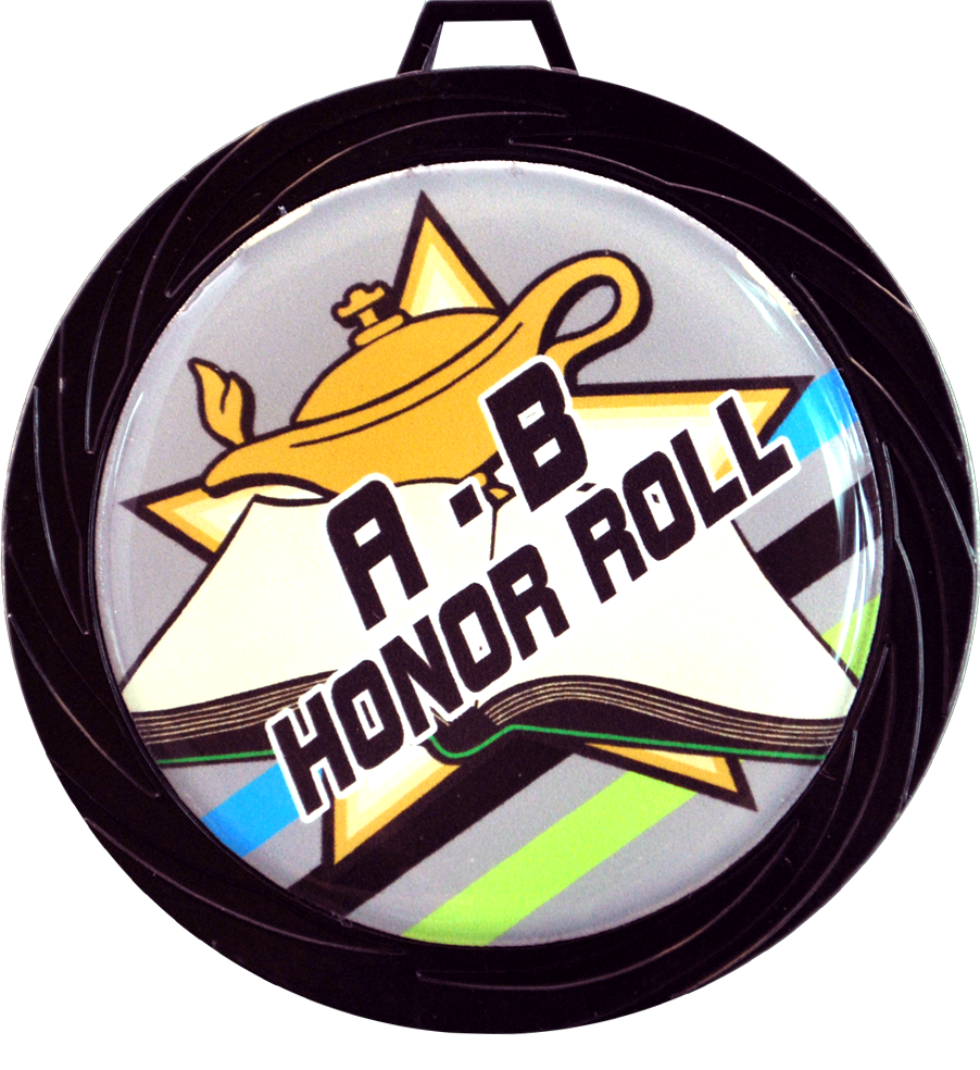 Black Lazer AB Honor Roll Medal
