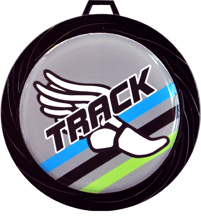 Black Lazer Track Medal