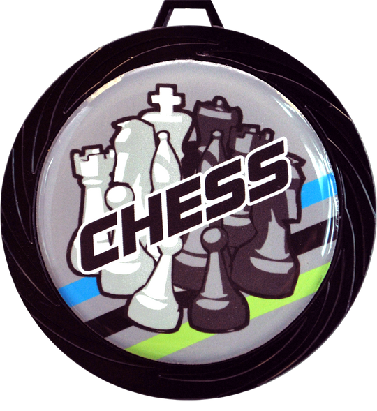 Black Lazer Chess Medal