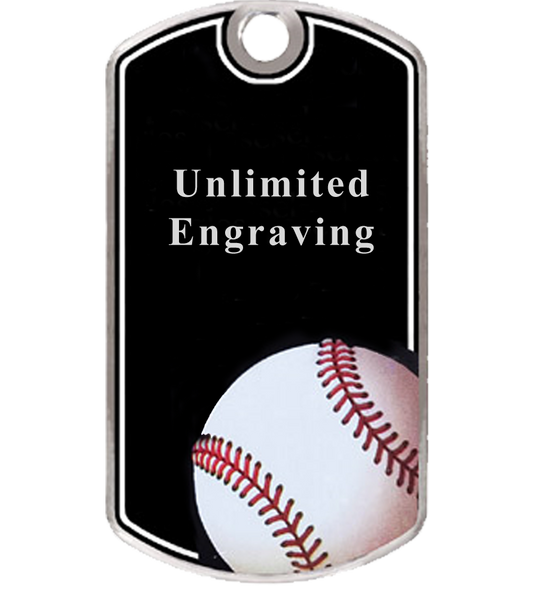 Baseball Dog Tag